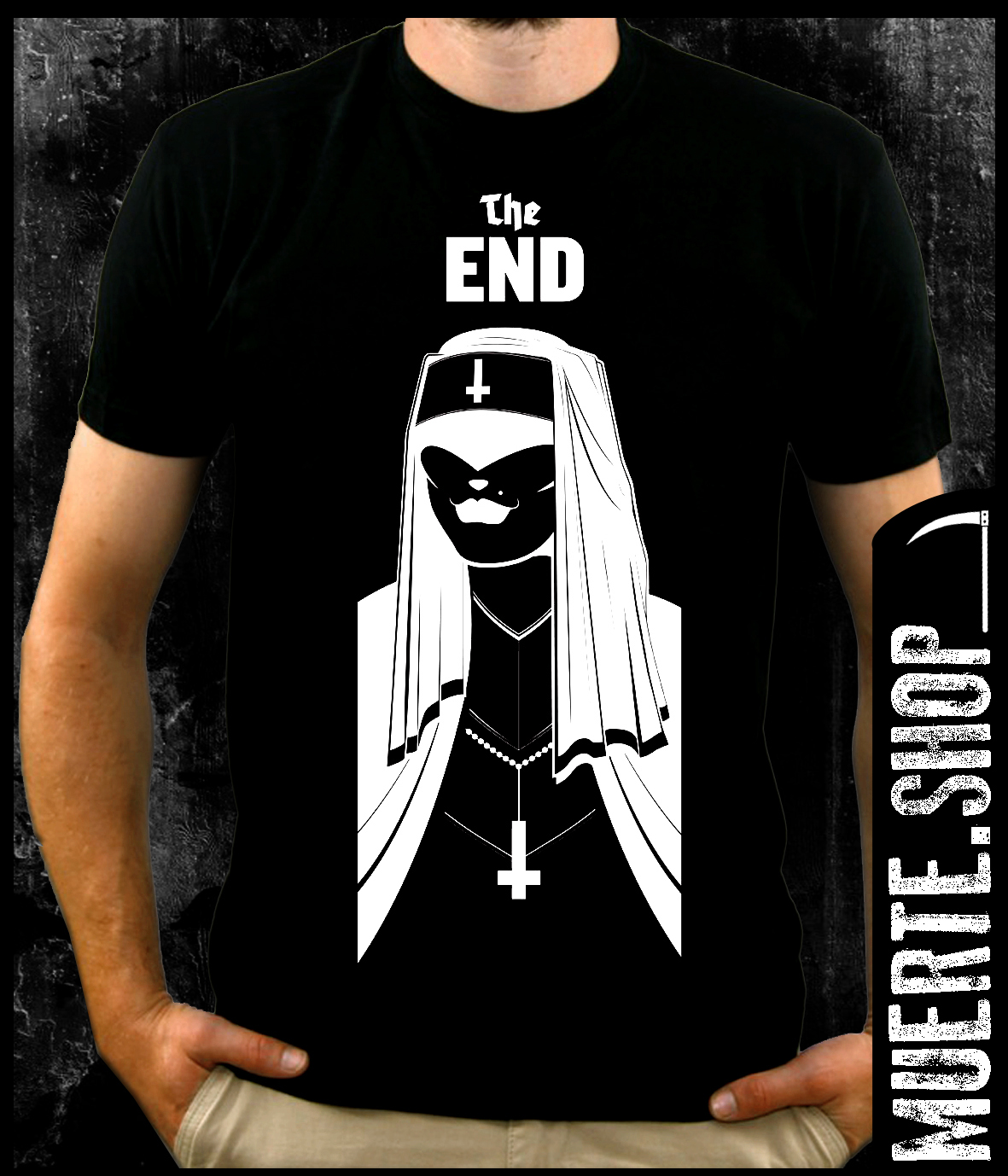 Черна тениска THE END Черна тениска THE END